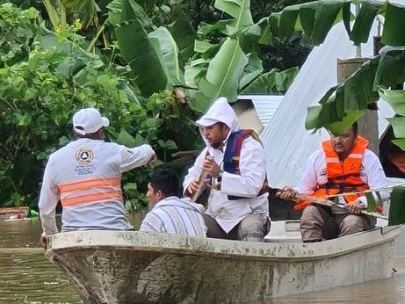 11 Regiones y 35 municipios afectados por lluvias en Chiapas
