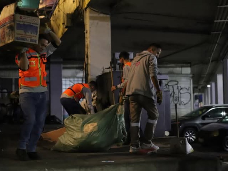 111 toneladas de basura ha retirado Gerencia Nocturna de Gdl