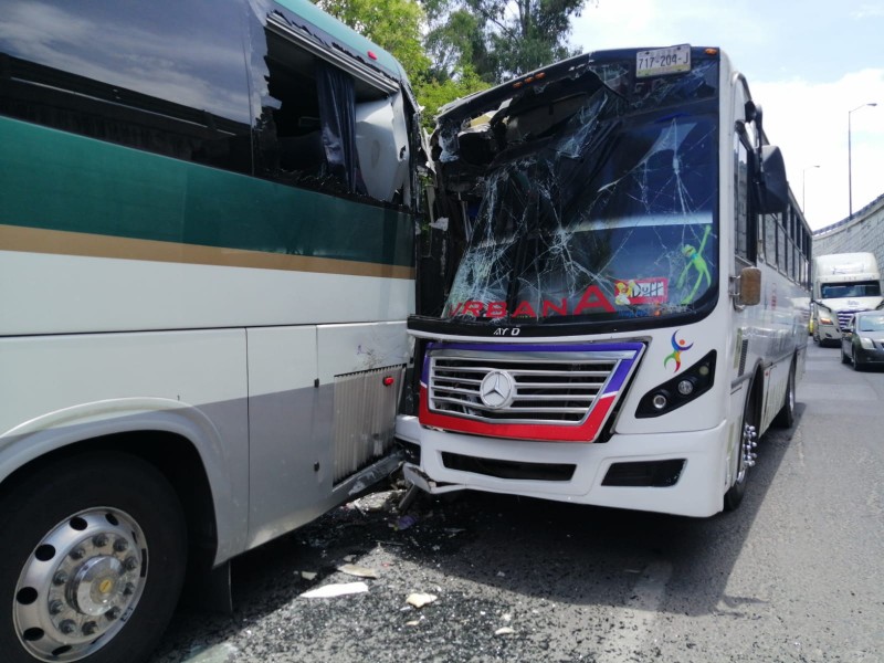 12 Lesionados En Accidente De Autobuses En Toluca Meganoticias