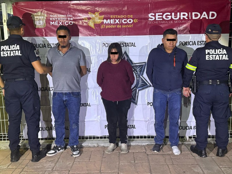 3 detenidos por disparar a mujer en Taquería de Toluca