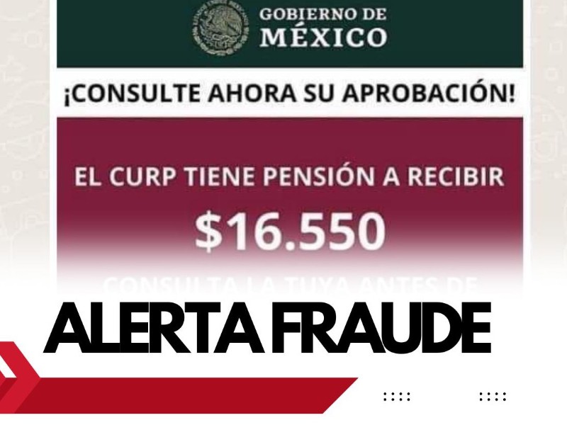 Alertan fraude a través de supuesto apoyo económico federal