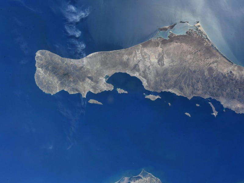 Astronauta retrata la península de Baja California