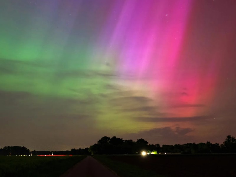 Auroras boreales sorprenden a México tras intensa tormenta solar