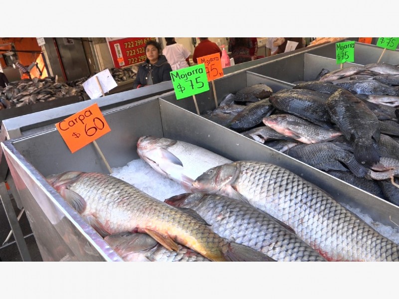 Baja venta de pescados y mariscos en Zinacantepec | MEGANOTICIAS