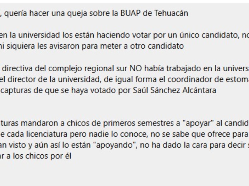 BUAP Tehuacán elige rector sin conocerlo