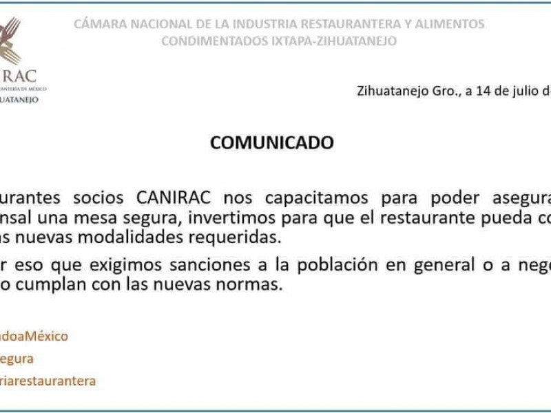 Canirac llama al gobierno a multar a población renuente