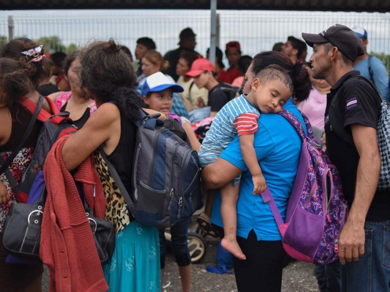 Caravana migrante se prepara para ser trasladada