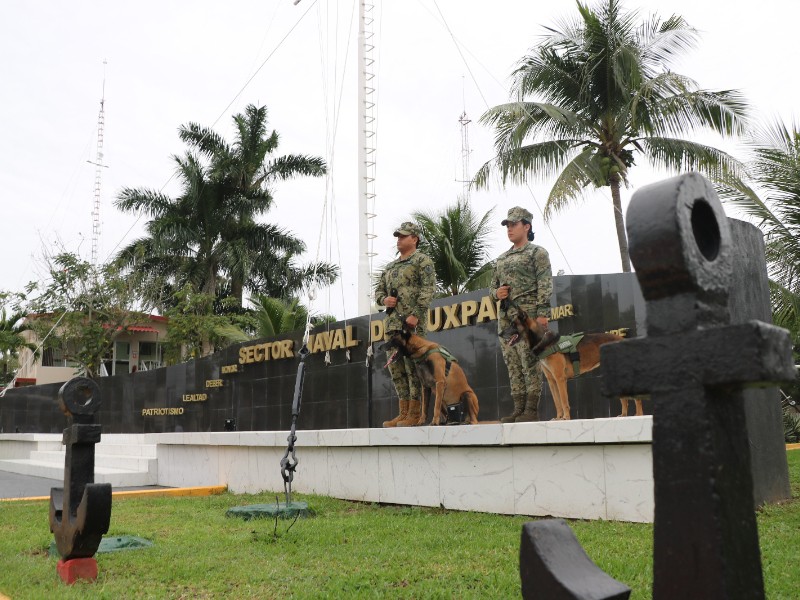 Celebran trayectoria y jubilación de binomios caninos en Tuxpan