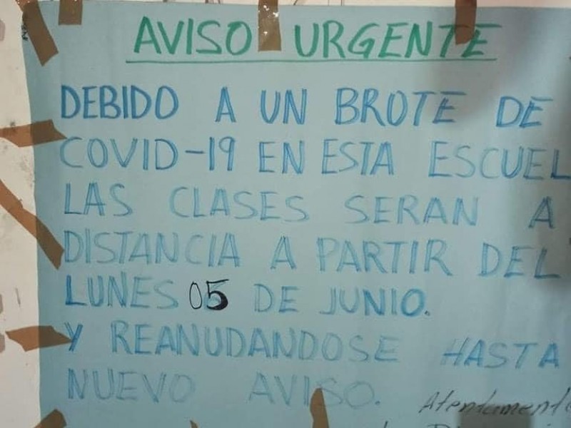 Cierran escuela en Zihuatanejo por brote de Covid-19