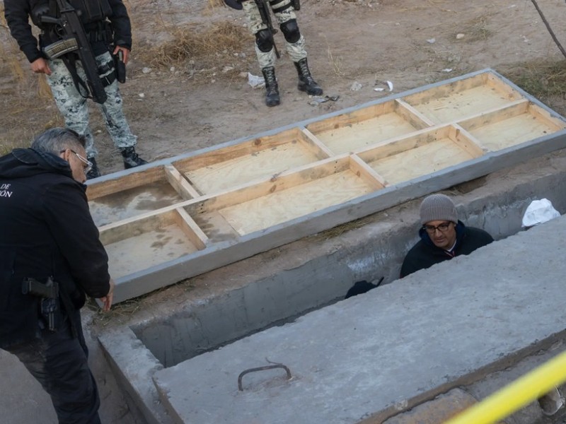 Clausuran túnel clandestino entre Ciudad Juárez y El Paso