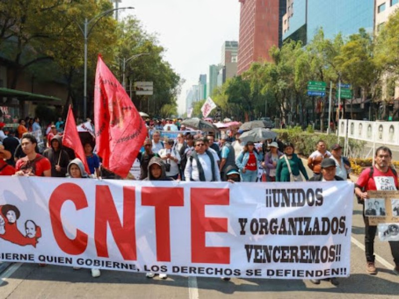 CNTE anuncia paro nacional contra reforma ISSSTE