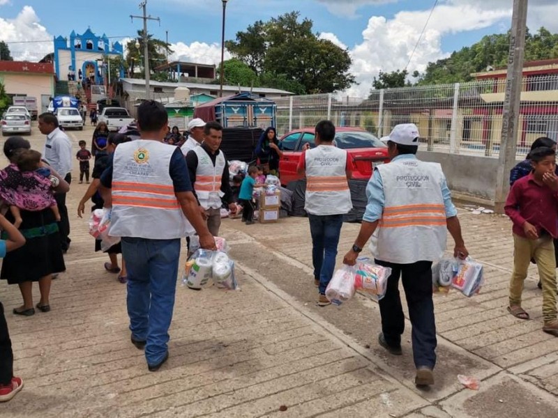 Comienza a llegar ayuda humanitaria en Pantelhó