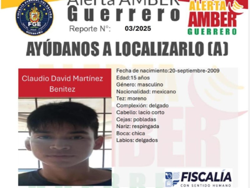 Desaparece adolescente de 15 años en Atoyac de Álvarez