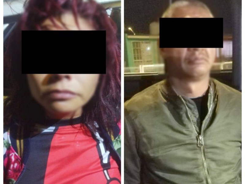 Detienen a pareja por portación de arma y droga