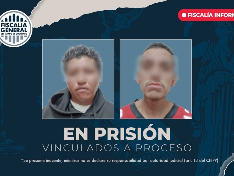 Dos en prisión por robo con violencia, los detuvo FGE