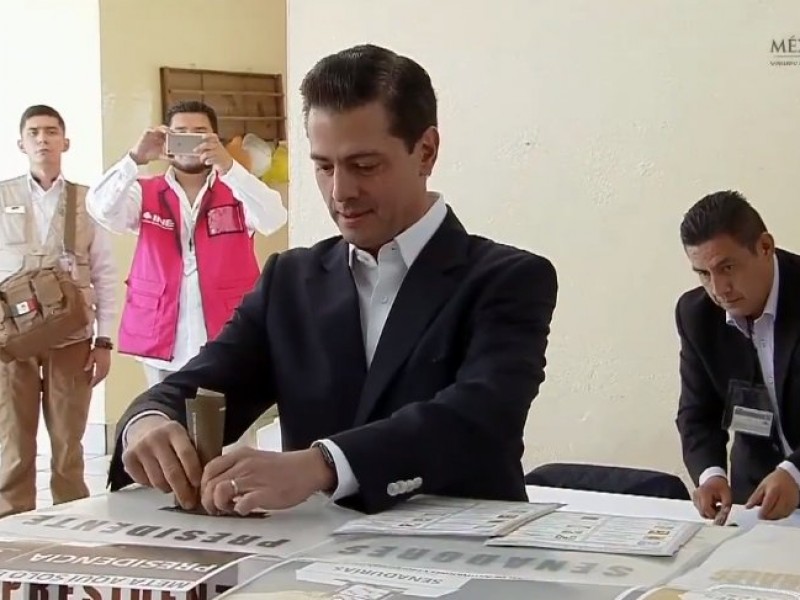 Peña Nieto votó por última vez como presidente