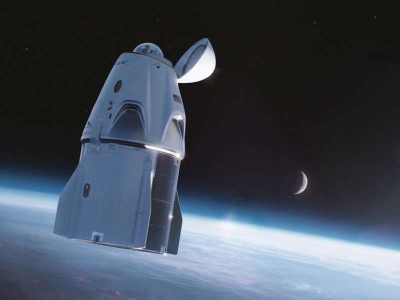 Emocionante momento en que tripulación civil SpaceX ve la tierra