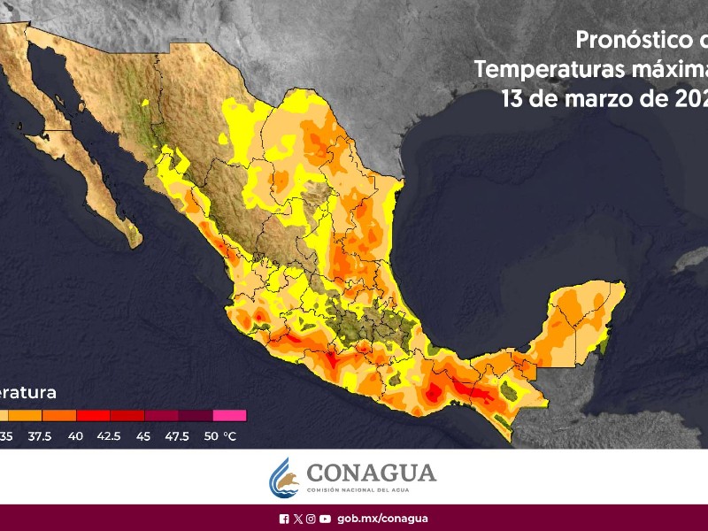 Este jueves prevén temperaturas entre 35 y 40° en Colima