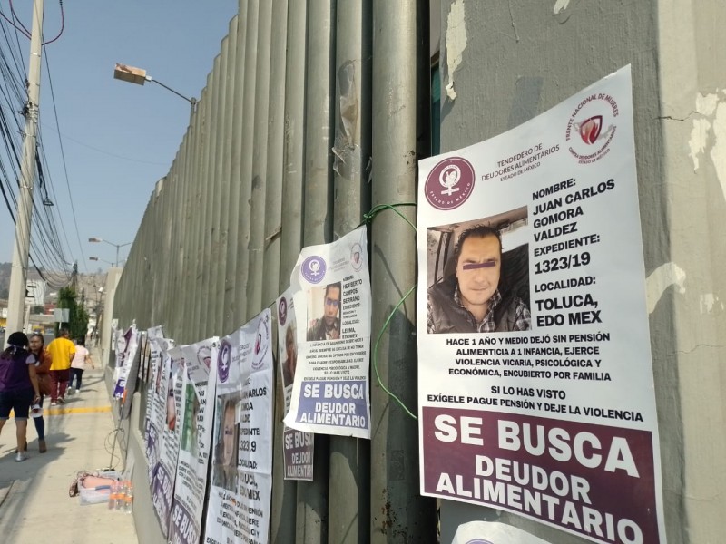 Exhiben a deudores alimentarios en juzgados de Almoloya de Juárez