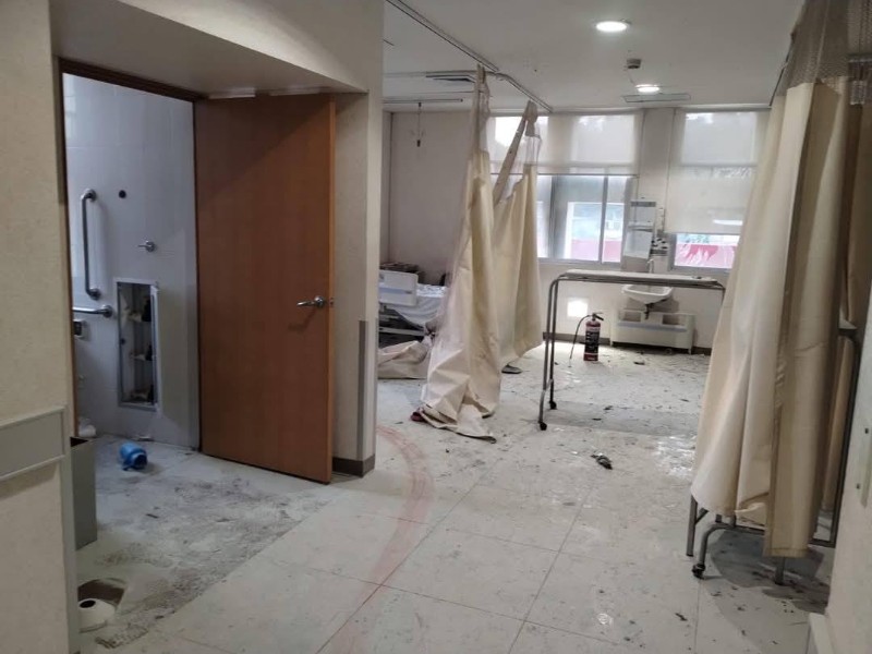 Explota presunta bomba molotov al hospital El Quemado de Acapulco