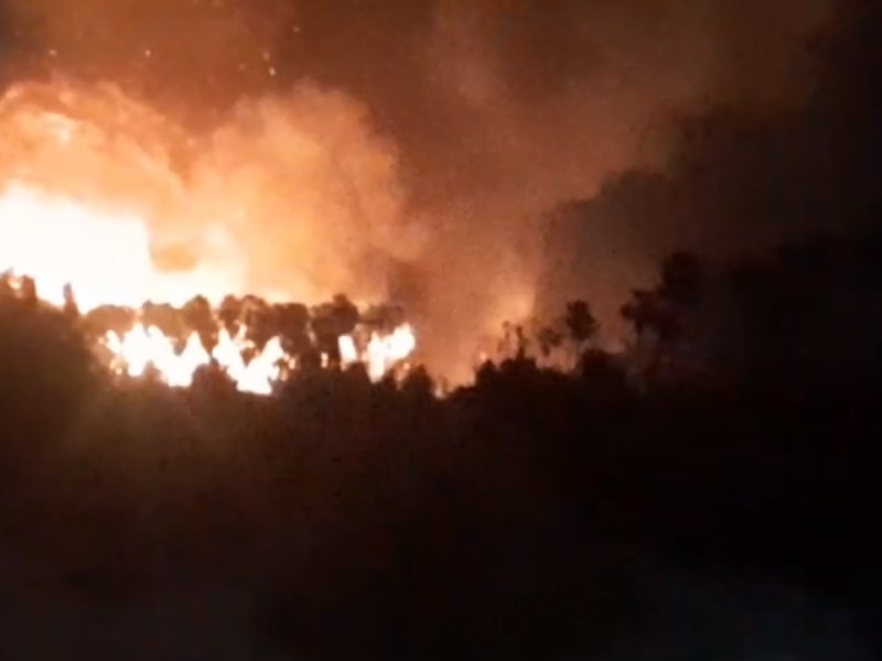 Fuerte Incendio en el Estero de San José del Cabo