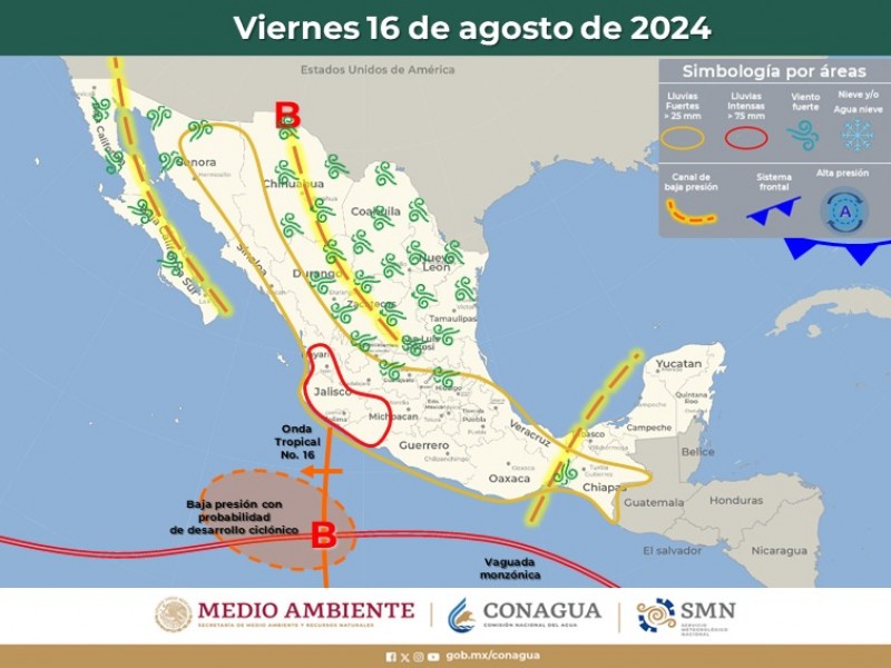 Guaymas con máxima de 33°C