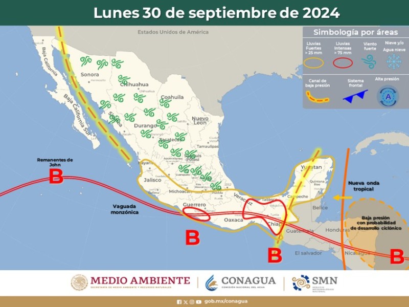 Guaymas con máxima de 33°C