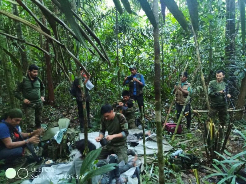 Hallan vivos a los niños desaparecidos en selva de Colombia