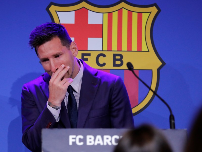 Leonel Messi confirmó su salida del Barcelona