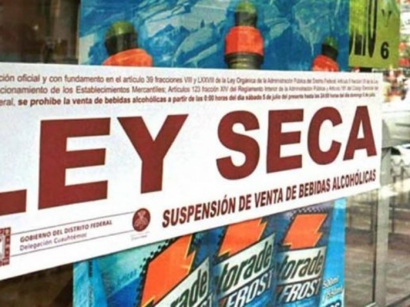 Ley seca durante las elecciones del domingo