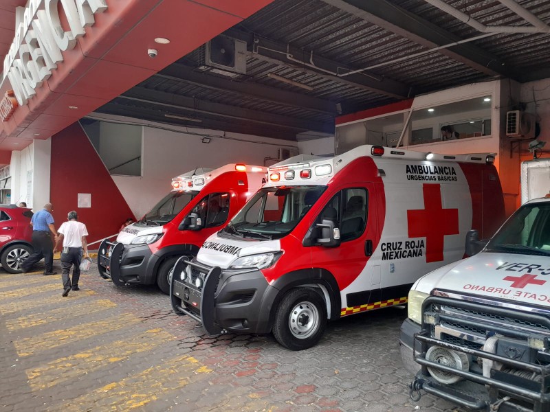 Llegan 4 nuevas ambulancias a la Cruz Roja Estatal