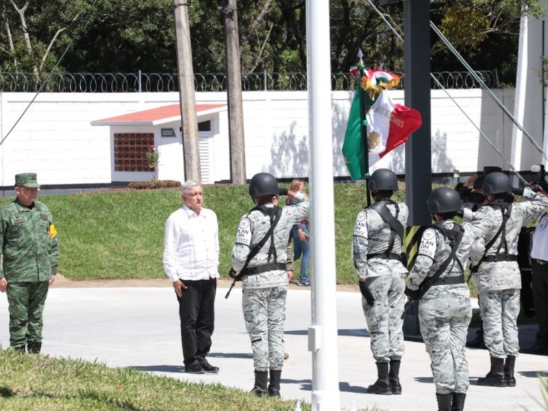 López Obrador inaugura instalaciones de la Guardia Nacional en Xalapa