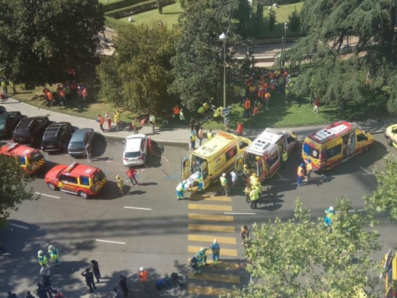 Madrid: Varios heridos por derrumbe en Hotel Ritz