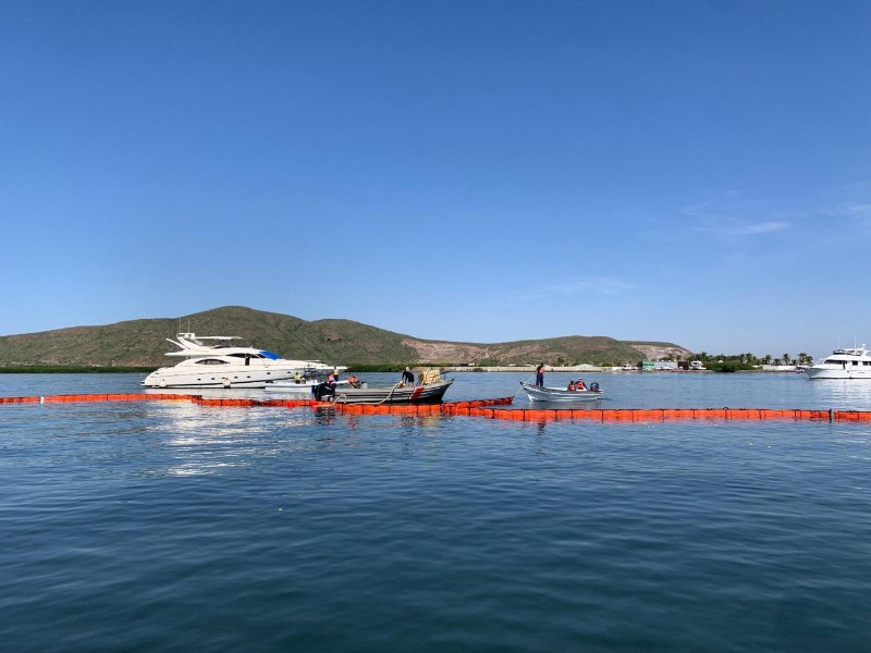 Marina realiza simulacro de derrame de combustible en Topolobampo