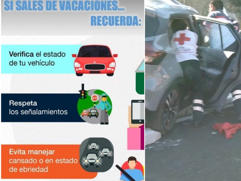 Medidas para prevenir accidentes viales al salir de viaje