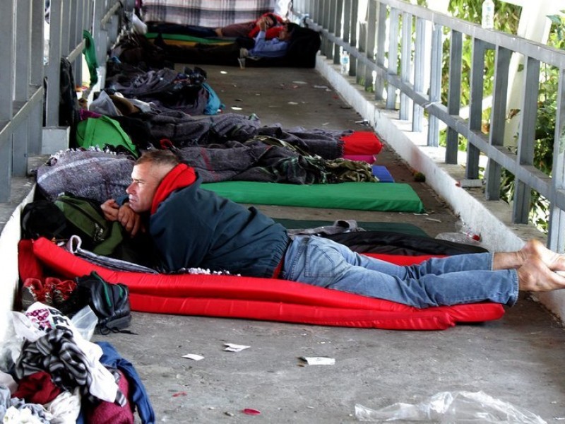 Migrantes se quedan estancados en la CDMX