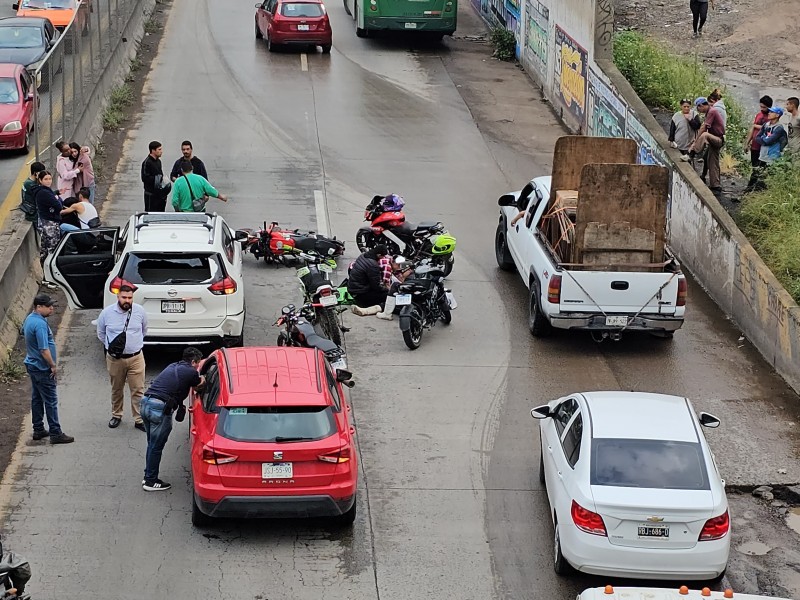 Motociclista murió atropellado por transporte público