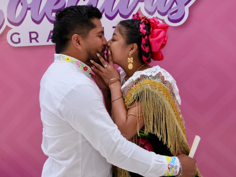 Oaxaca celebra bodas colectivas este 14 de febrero