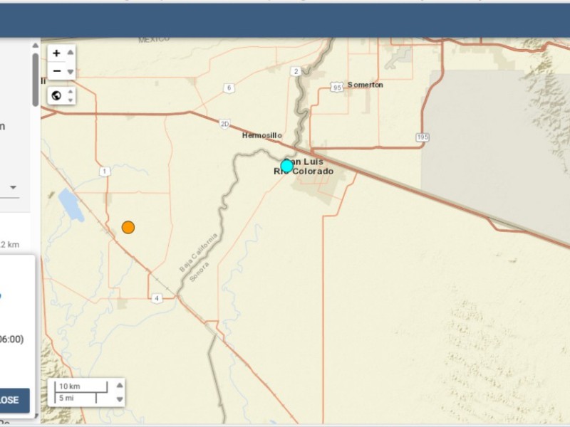 Ocurren sismos en san luis y golfo de santa clara