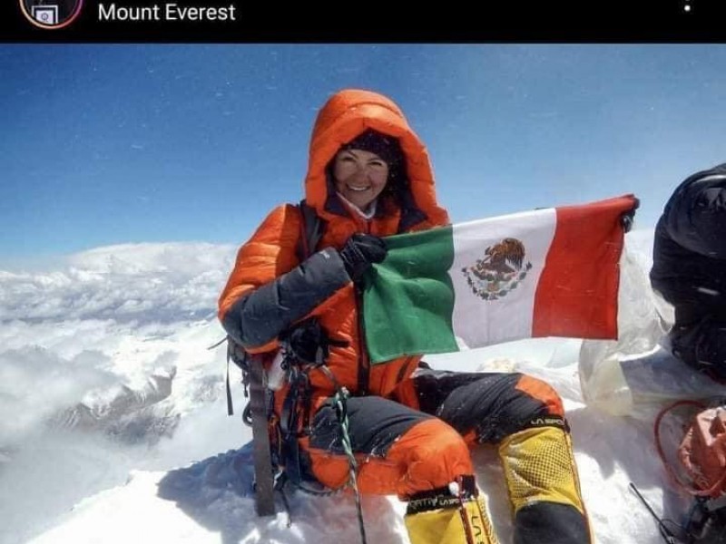 ¡Orgullo de México!  la escaladora hidrocálida Viridiana Álvarez