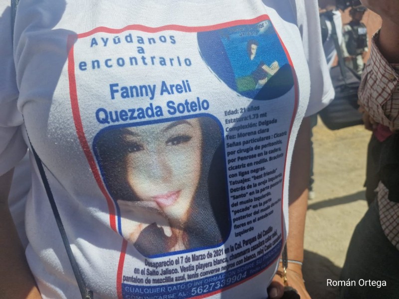 Patricia identificó una bolsa de su hija en rancho Izaguirre