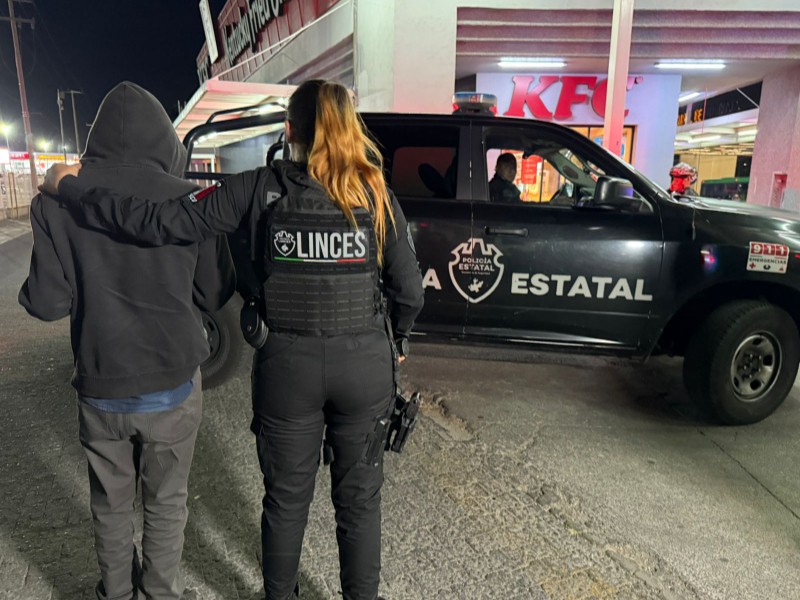 Policías estatales resguardaron a joven Nueva Central Camionera