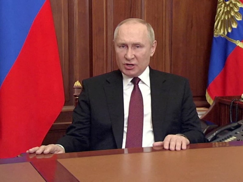 Putin pide al Ejército ucraniano derrocar a Zelensky