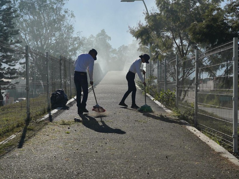 Realizan acciones de limpieza y mantenimiento del 