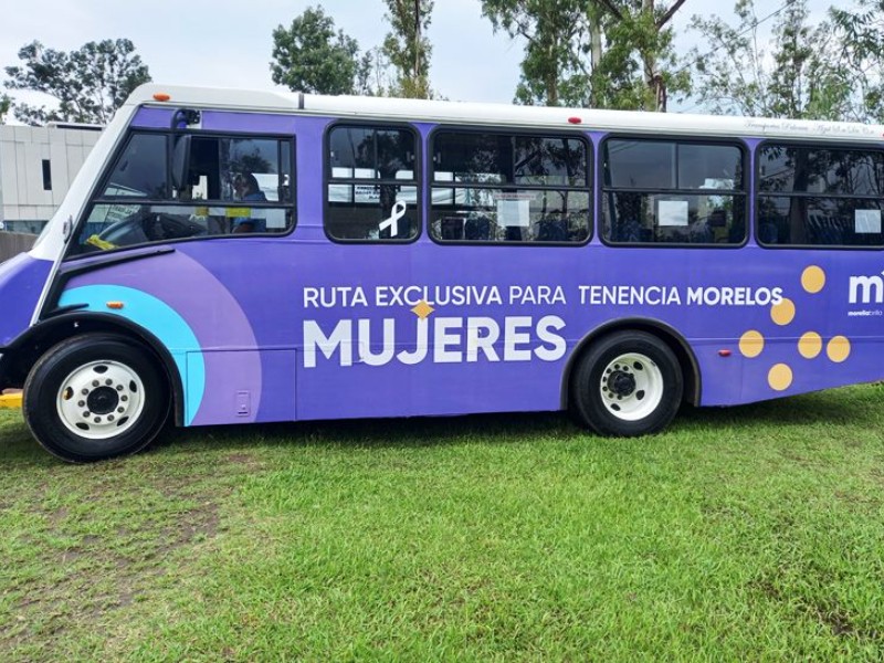 Retomarán transporte exclusivo para mujeres