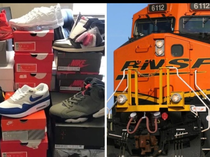 Roban 440 mil dólares en zapatos NIKE  del ferrocaril