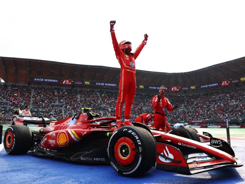 Sainz termina con la sequía de Ferrari en GP México 