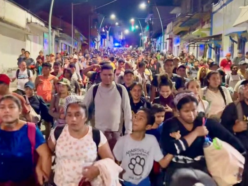 Sale primer caravana migrante de este 2025 en Tapachula