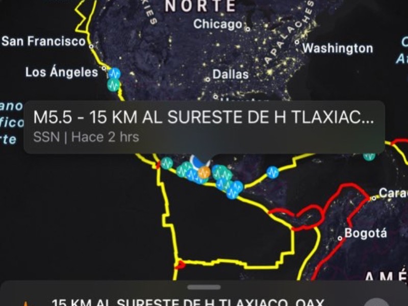 Se activó alarma sísmica en Puebla por temblor en Tlaxiaco,,Oaxaca