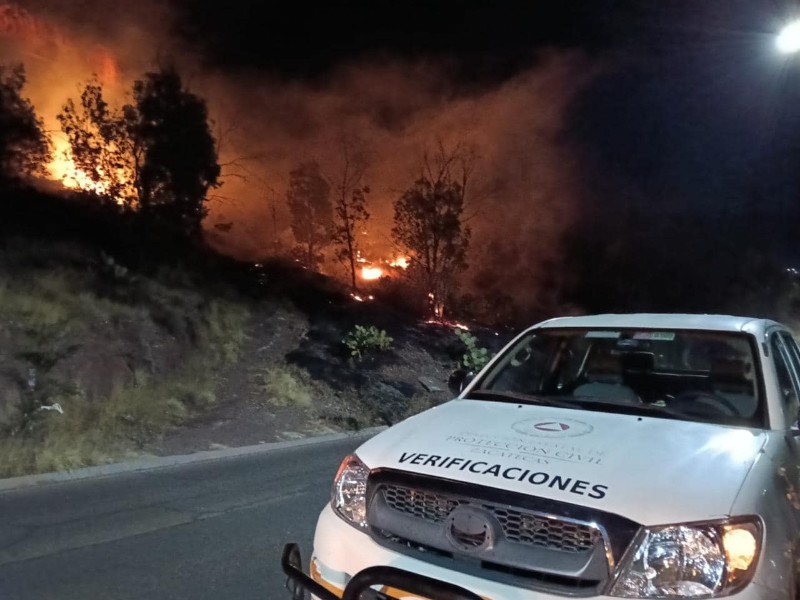 Se quema Cerro de la Bufa la noche del domingo